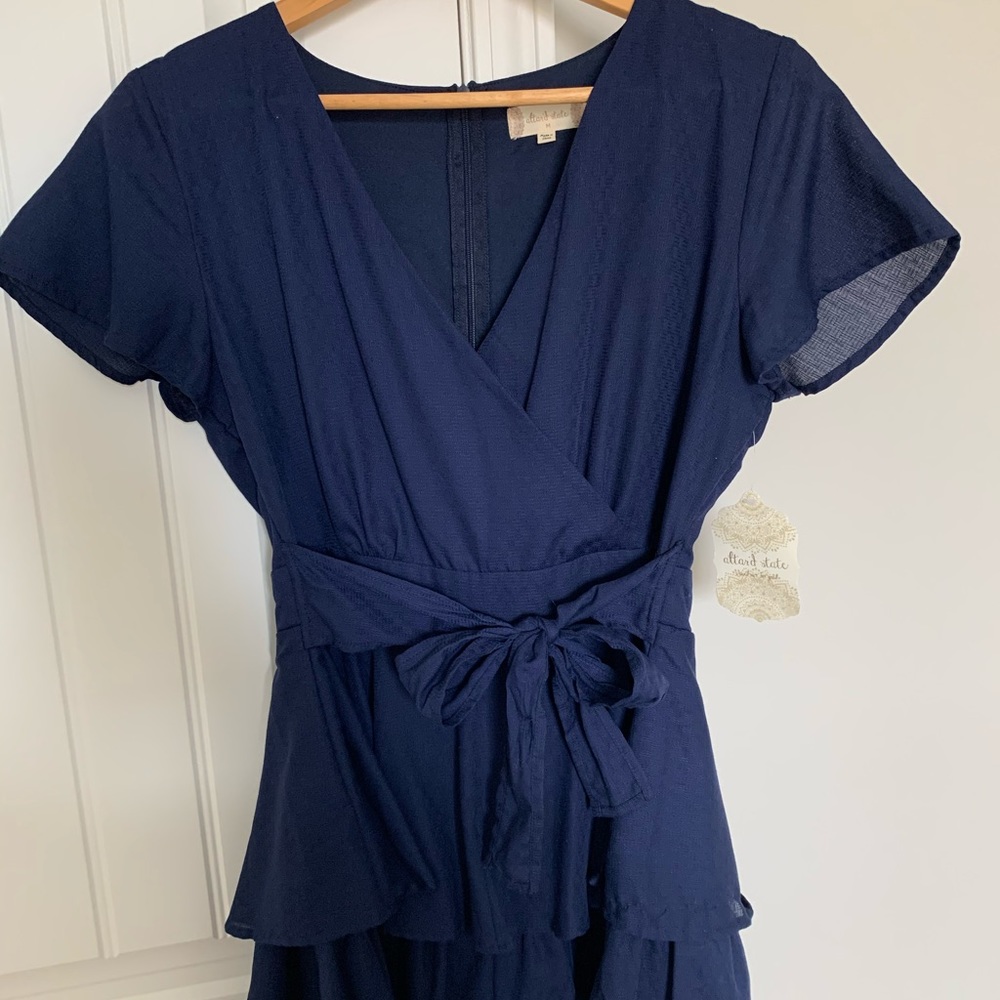 Altar’d State navy blue romper